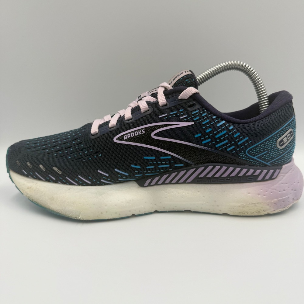 Brooks Glycerin GTS 20 Womens Size 7.5 Running Shoes 1203701B499 Black Pink Blue - Picture 2 of 9